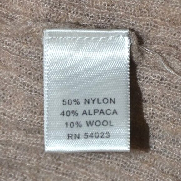 Banana Republic Sweater Ladies L Alpaca Wool Blend Open Cardigan Italy Yarn - Picture 9 of 10